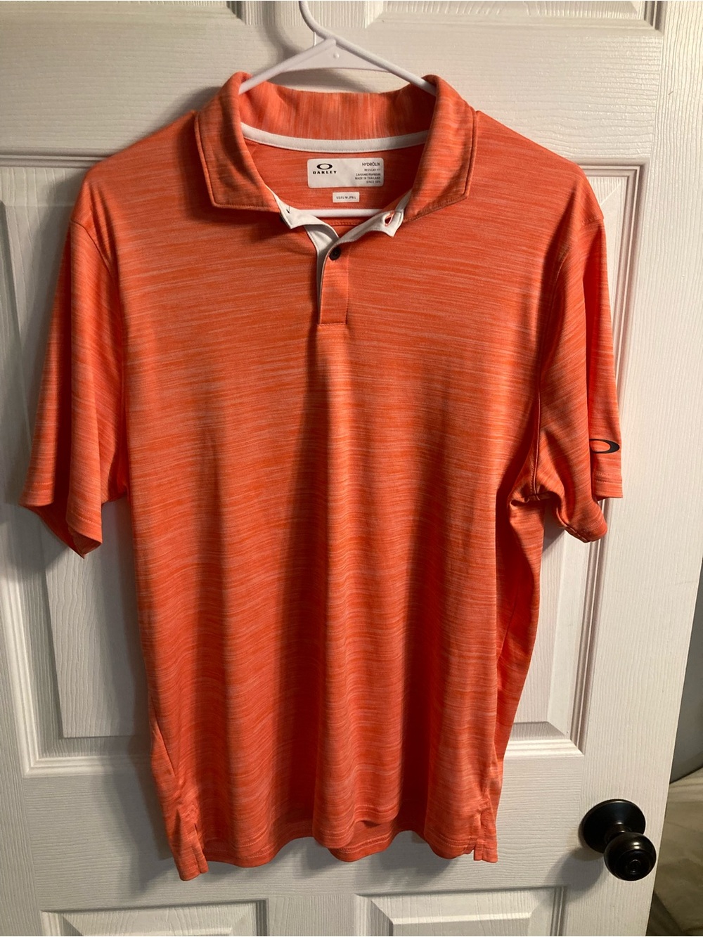 Oakley Men's Heather Orange Golf Polo